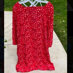 Red flowered dress- GAP